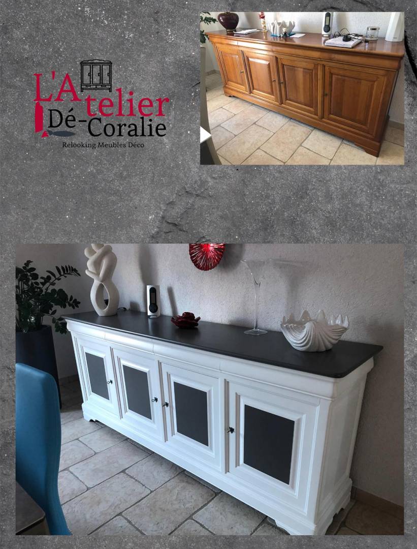 Atelier-De-Coralie-05 L’Atelier Dé-Coralie (EI) à Châteaubriant réalise le relooking déco de vos meubles : petites réparations, rénovation, peinture, effets de texture, retapissage, etc. 61