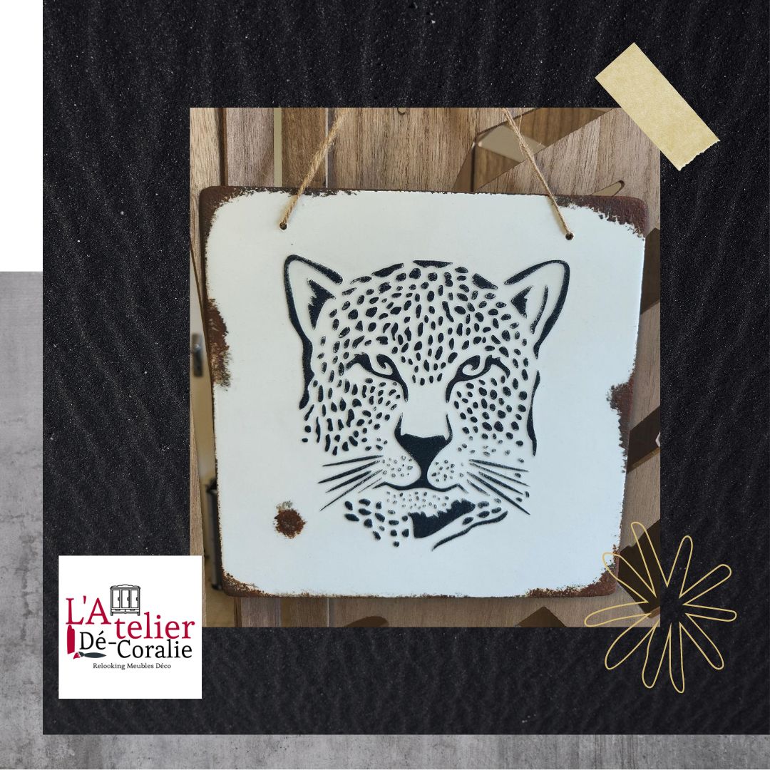 PLAQUE EMAILLE GUEPARD 15€ PLAQUE EMAILLE GUEPARD 15€